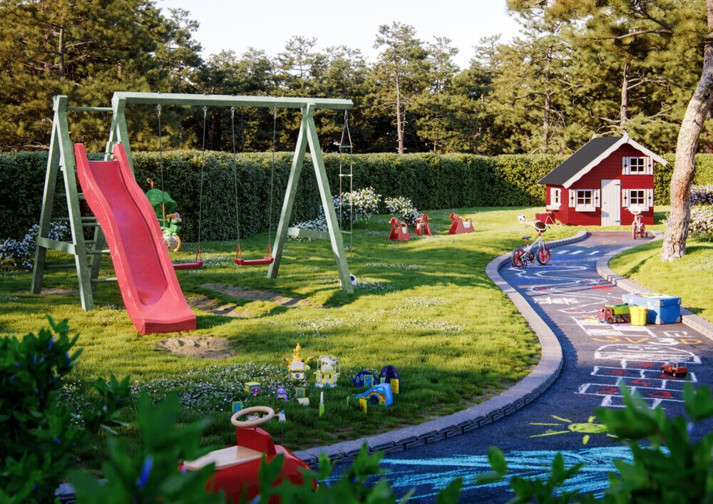 Palmako Rødhette lekehus 3,8 m2