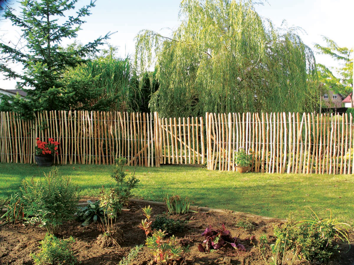 Palmako 120 cm x10 meter hasseltre stakitt