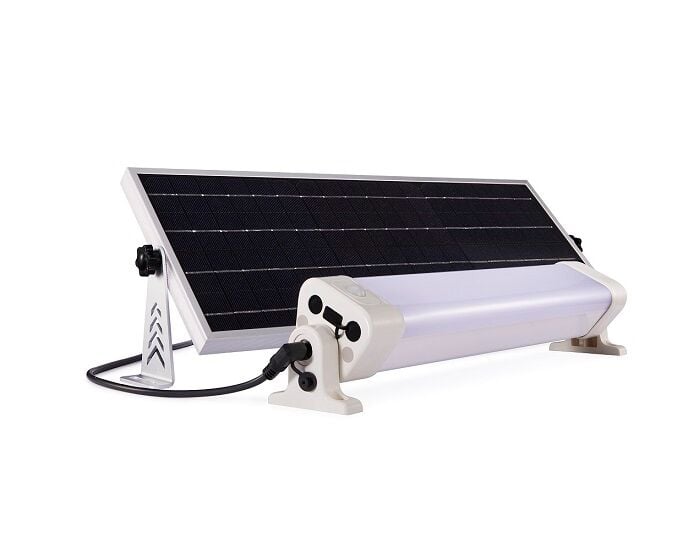 Palmako LED-lampe m/solcellepanel E-600