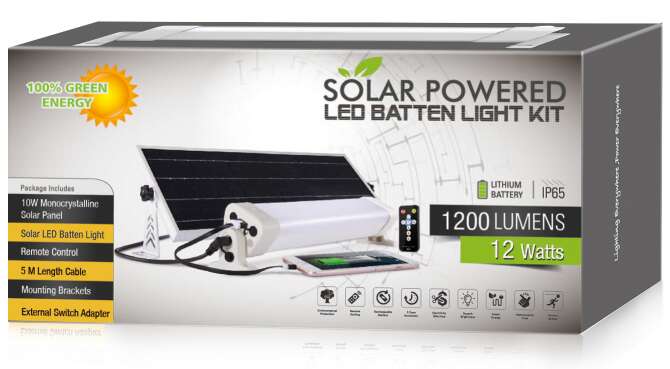 Palmako LED-lampe m/solcellepanel E-360