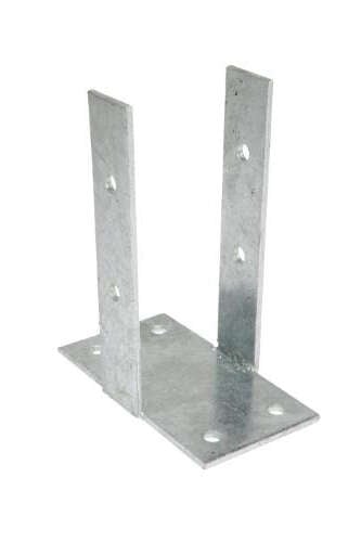 Palmako stolpefot med plate 90x90 mm galvanisert