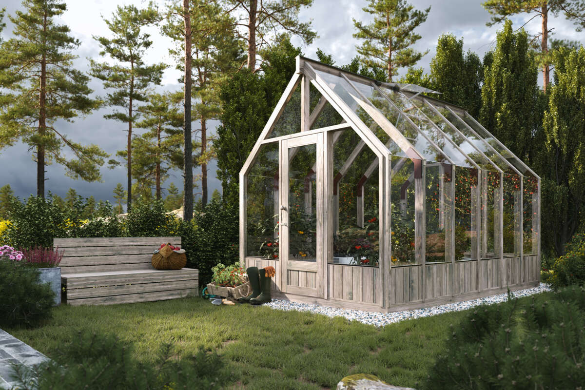 Palmako Emilia veksthus/hagestue 8,2 m²