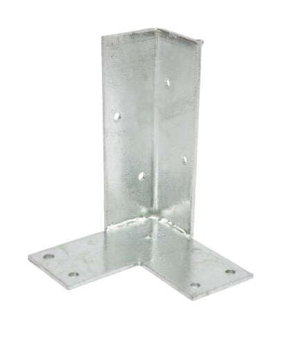 Palmako stolpefot med plate for hjørne galvanisert