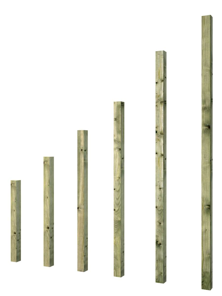 Palmako stolpe 90x90 mm limtre. Trykkimpregnert.