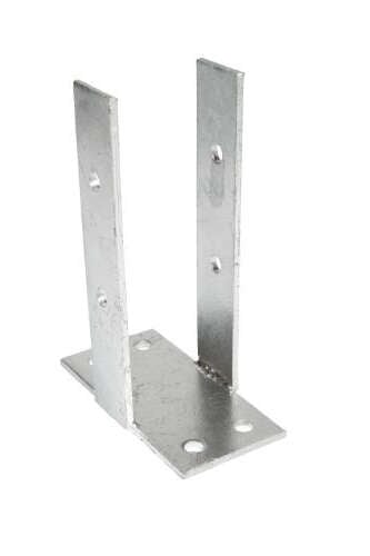 Palmako stolpefot m/plate 90x90/70x70 galvanisert