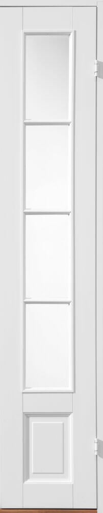 Harald hvit glass sidefelt er et klassisk sidefelt som passer til Harald hvit glass