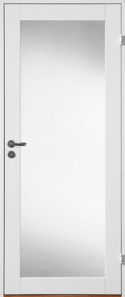 Line helt glass sidefelt grå er et stilren sidefelt som passer til Line helt glass.