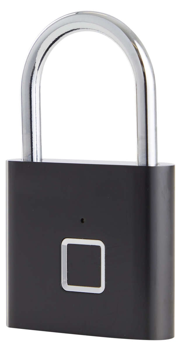 Henglås med fingeravtrykk