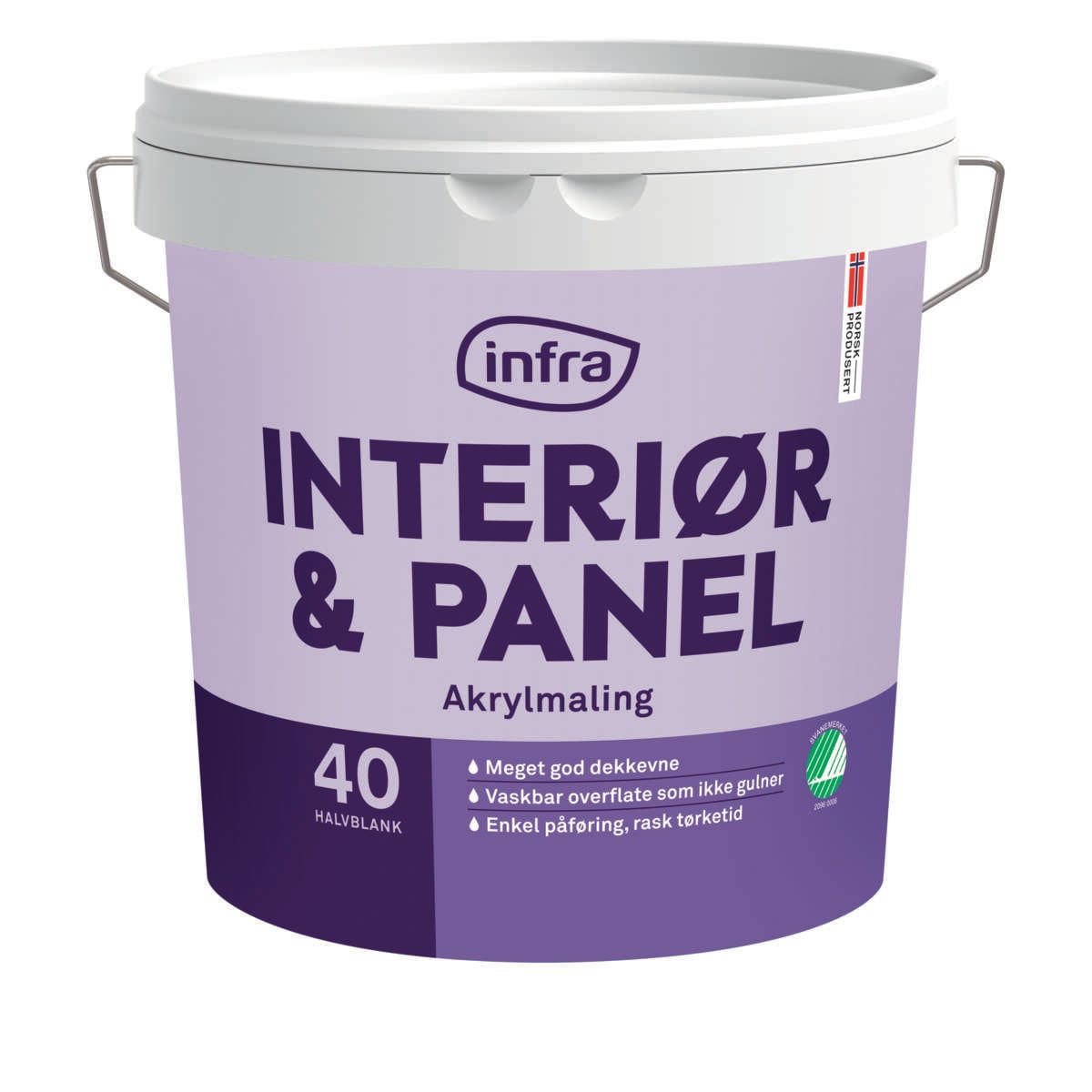 Infra Tre&Panel 40/halvblank interiørmaling