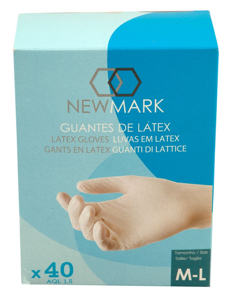 Latex engangshansker 40 stk
