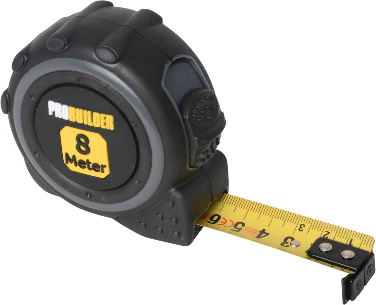 Målebånd 8 m Probuilder