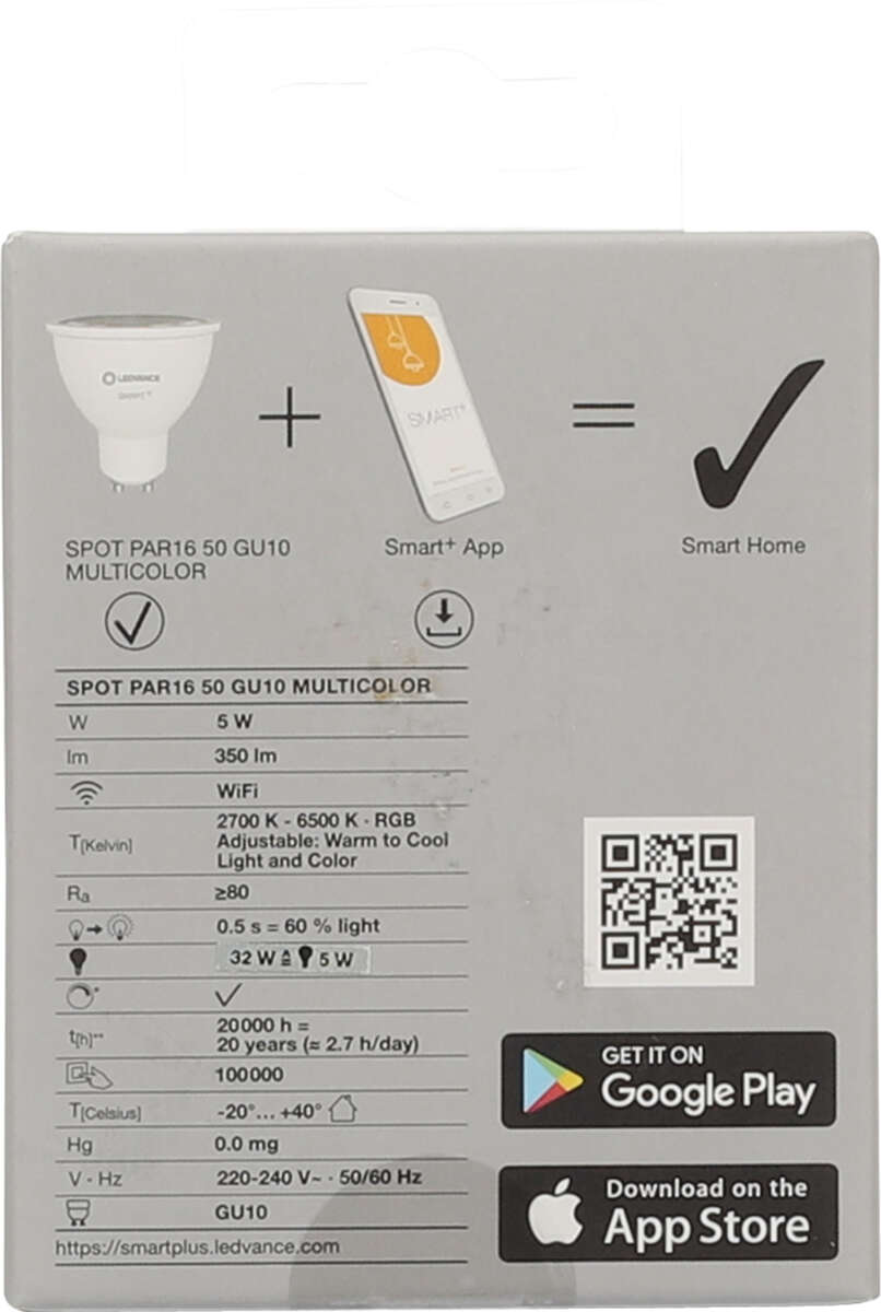 OSRAM SMART+ spot GU10 Wifi spot-pære