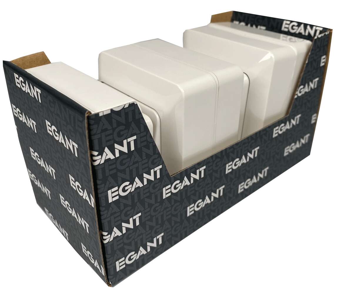 Egant bryter 1-pol påvegg 5 pk