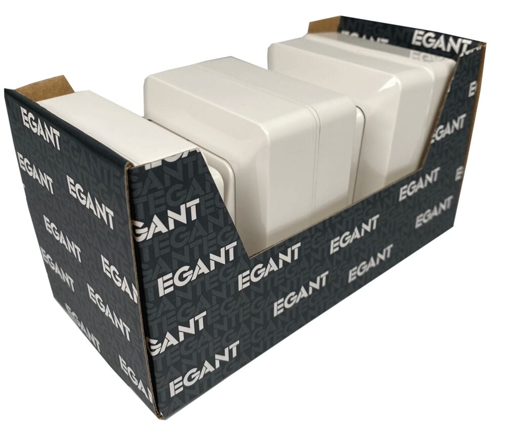 Egant bryter 1-pol påvegg 5 pk