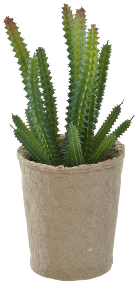 Kunstig plante med pappotte