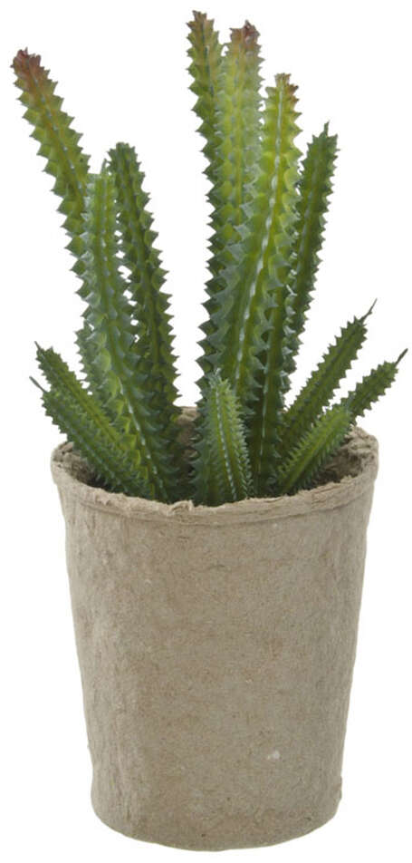 Kunstig plante med pappotte