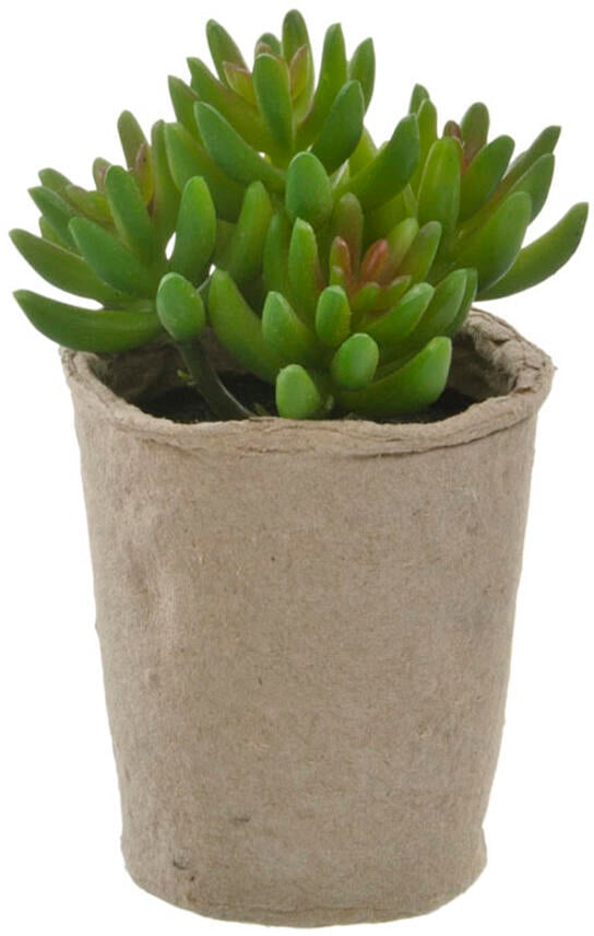 Kunstig plante med pappotte