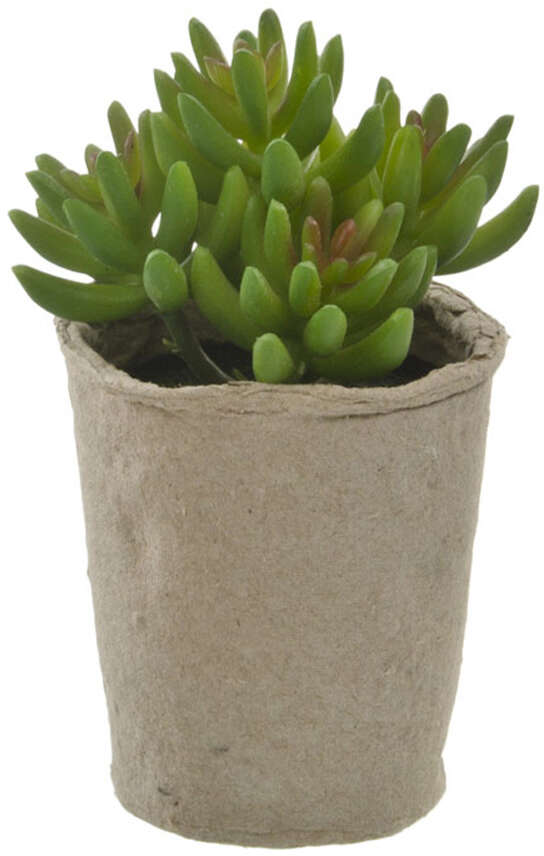 Kunstig plante med pappotte