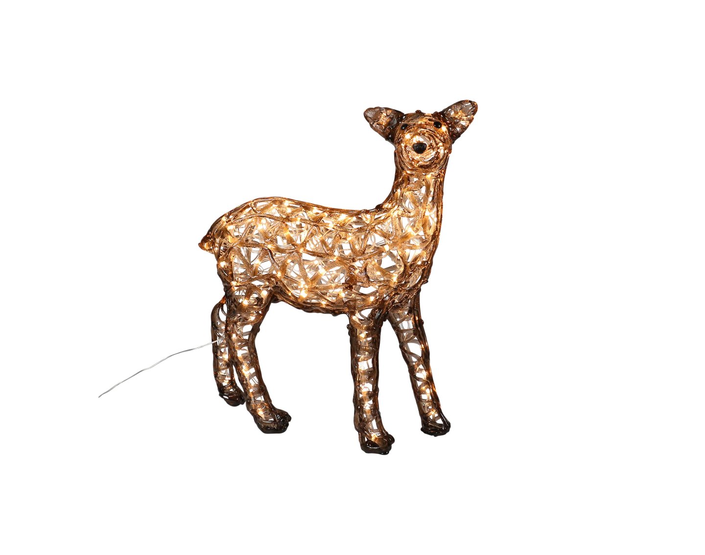 Siv akrylhjort 48 cm