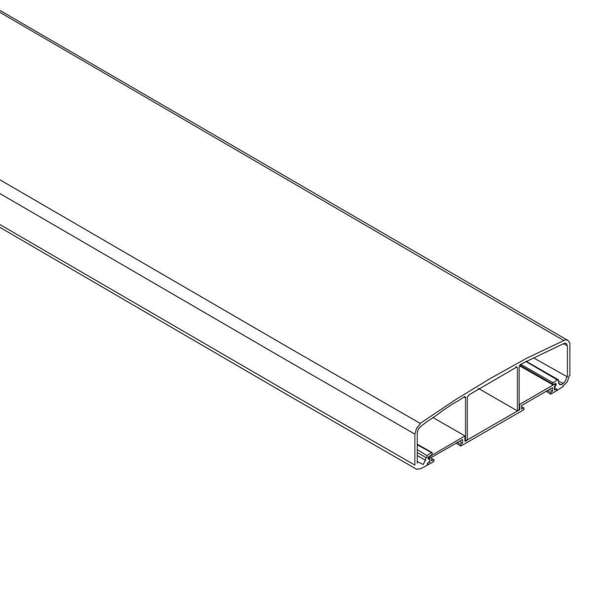 Krifon Altanrekke 230 cm Hvit Aluminium
