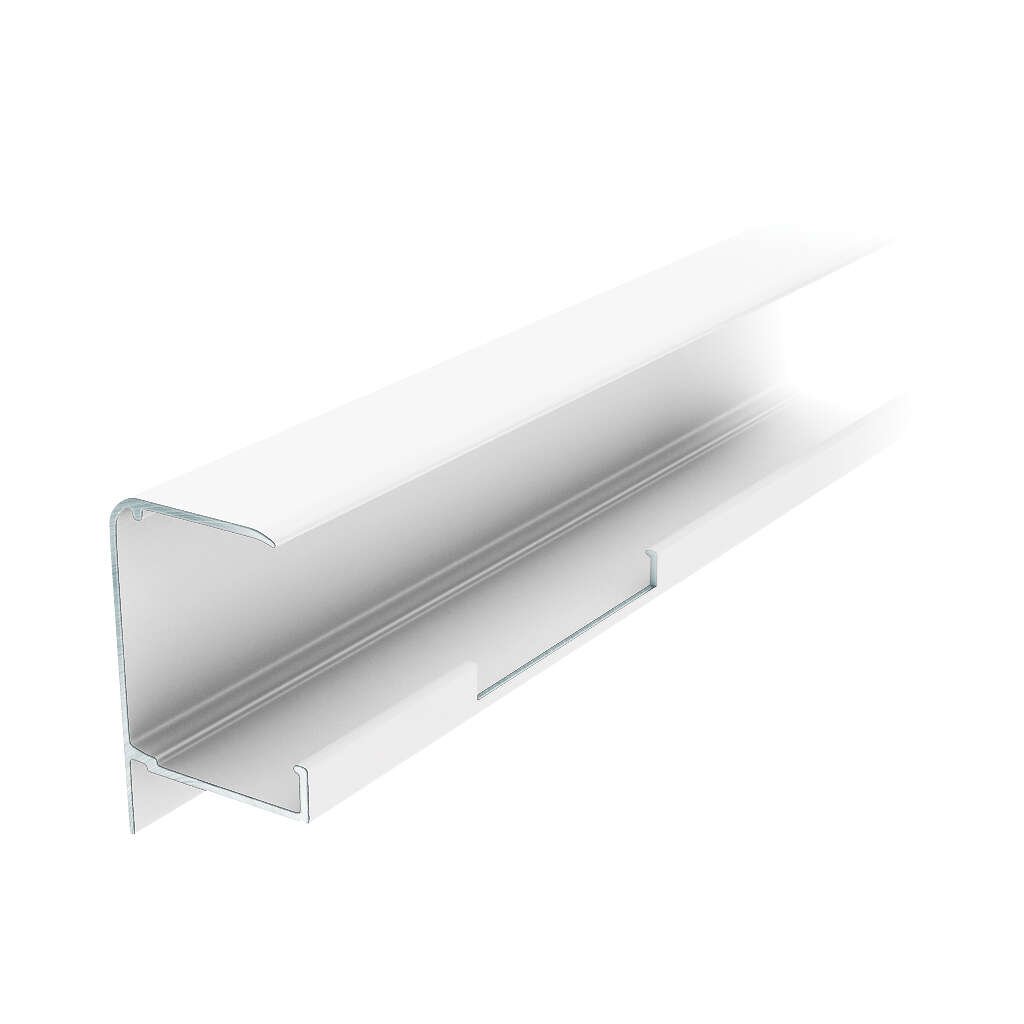 gop Kanalplast Fremkantprofil 50 mm hvit L:3725 mm