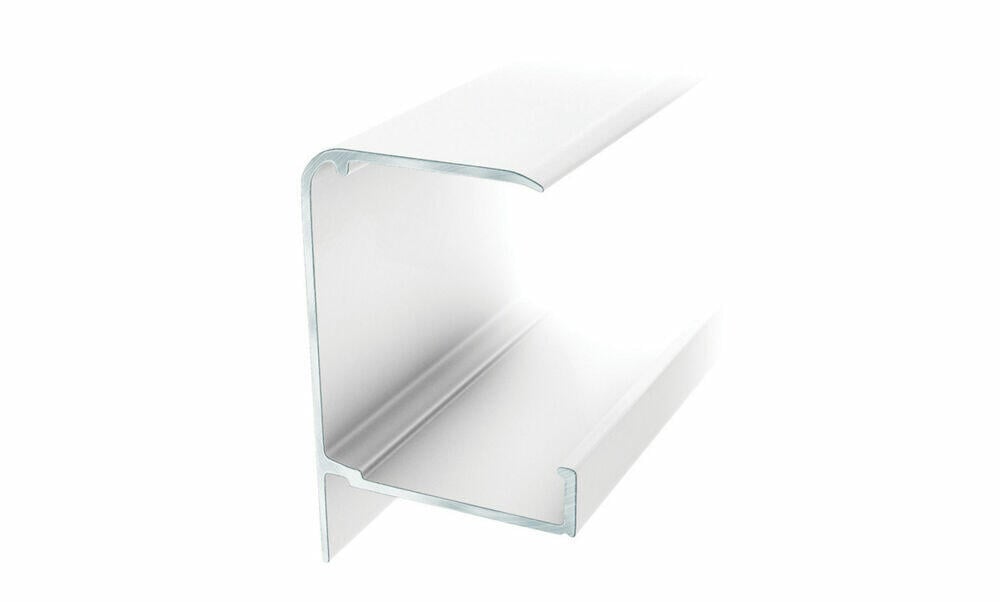 Gop Kanalplast Fremkantprofil 16 mm hvit