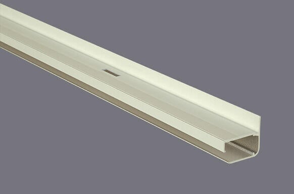 Gop Kanalplast Fremkantprofil 10 mm hvit