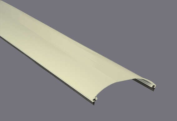 Gop Kanalplast Takmøne Aluminium Hvit