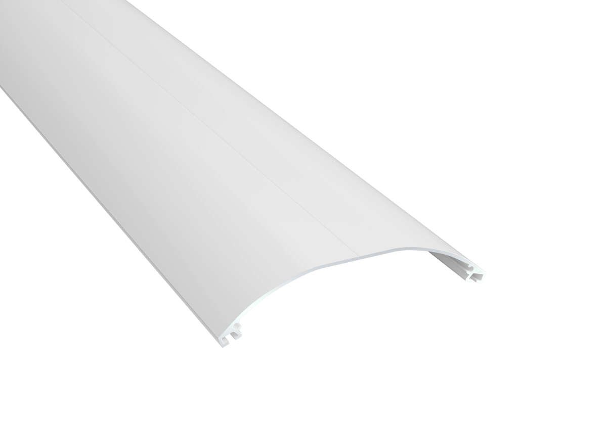 gop takmøne aluminium hvit kanalplast