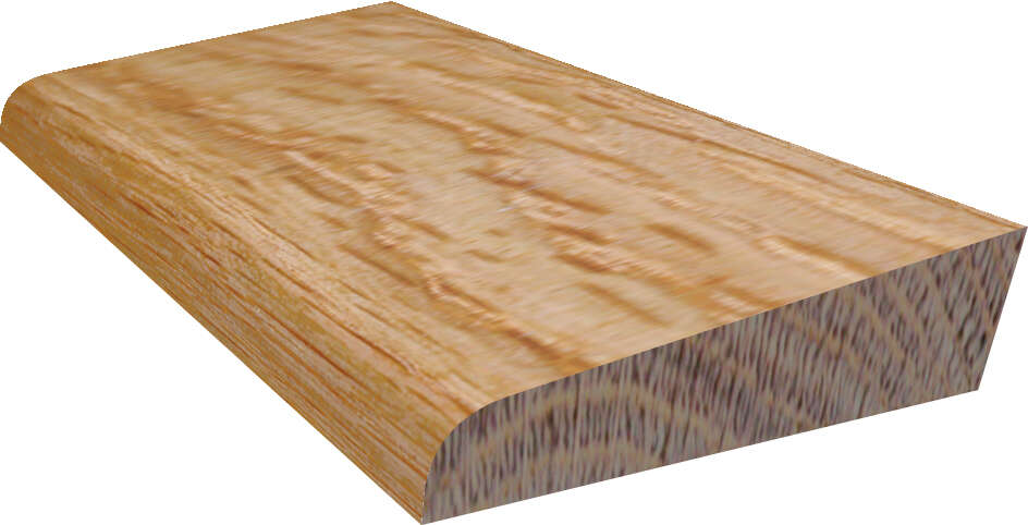 12x50 Fotlist skrå M100 lakkert eik