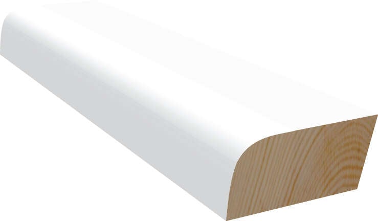 9x21 Feielist malt bomull furu