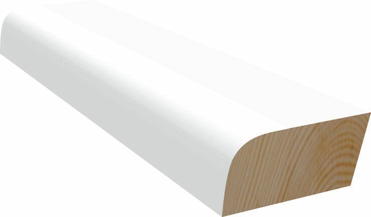 9x21 Feielist malt bomull furu