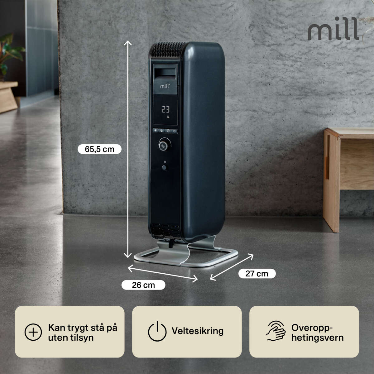 Mill Gente Air 1000W oljeovn