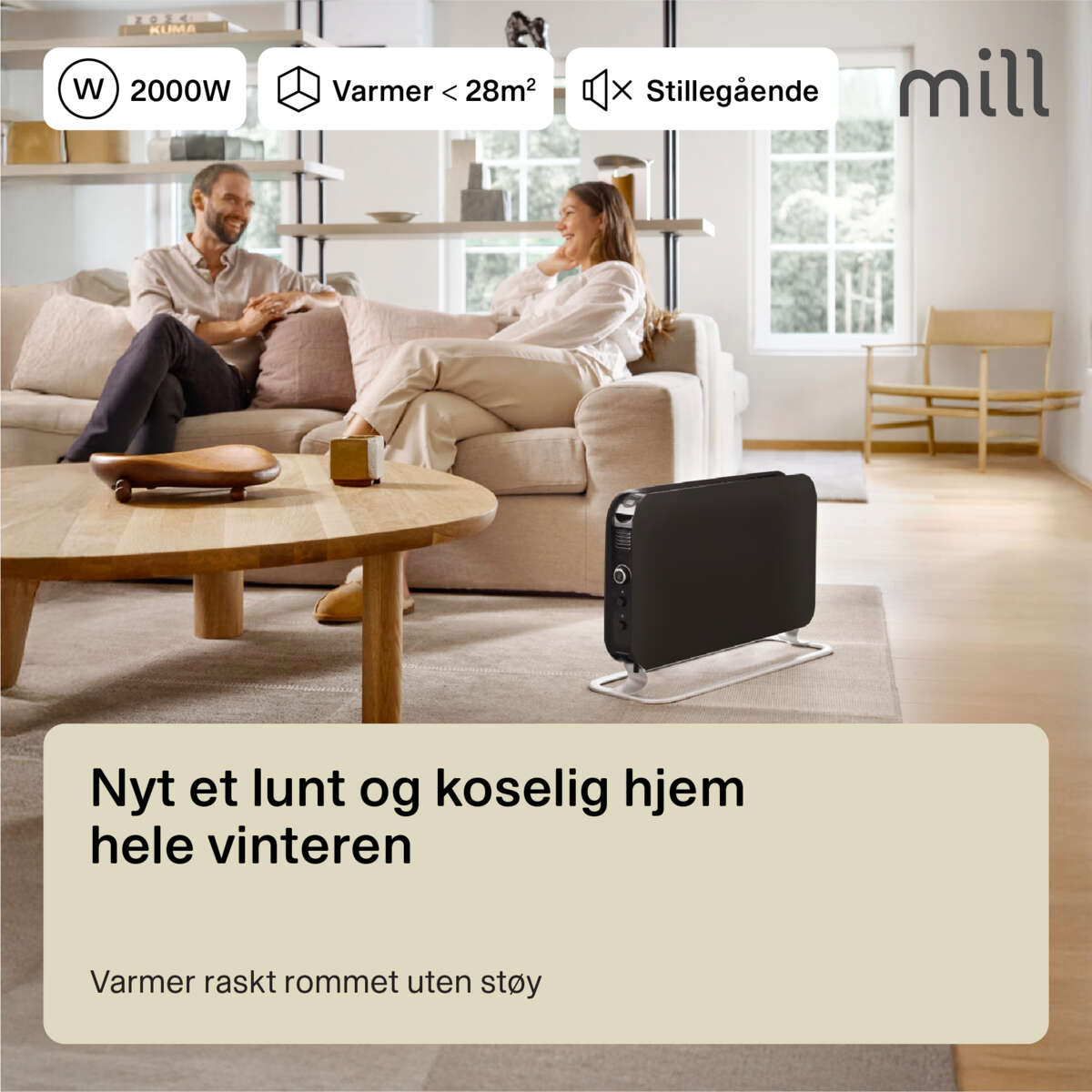 Mill Instant 2000W gulvovn