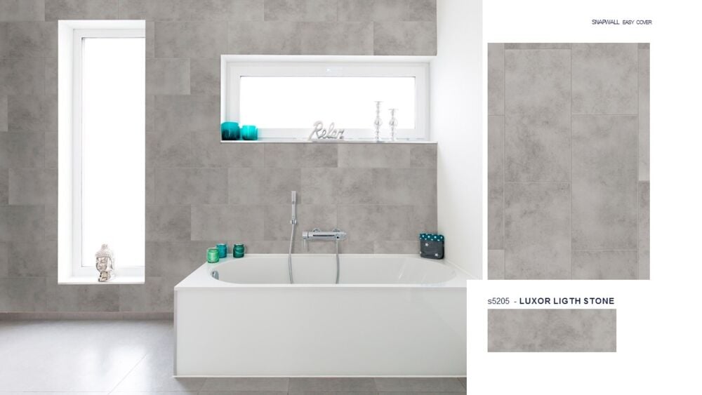 Snapwall Easy Cover L Luxor Light Stone fliser