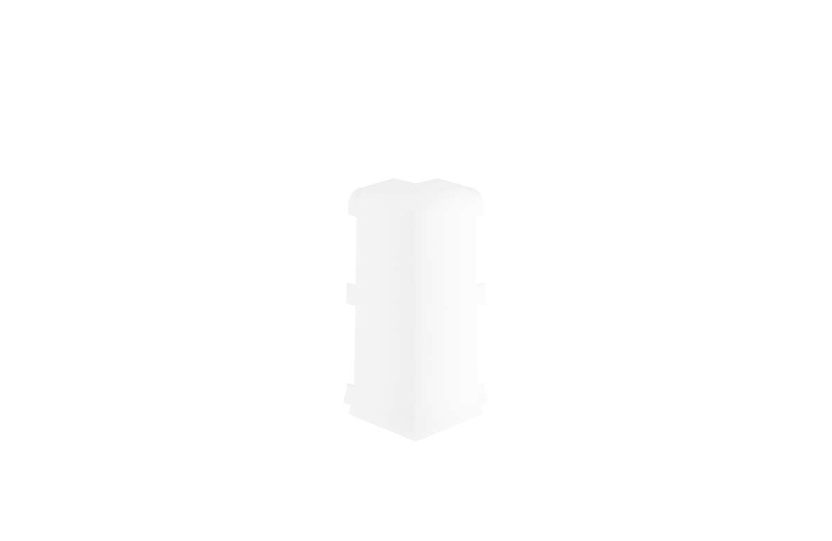 Kabellist - 2 stk utv hjørne hvit pvc 601
