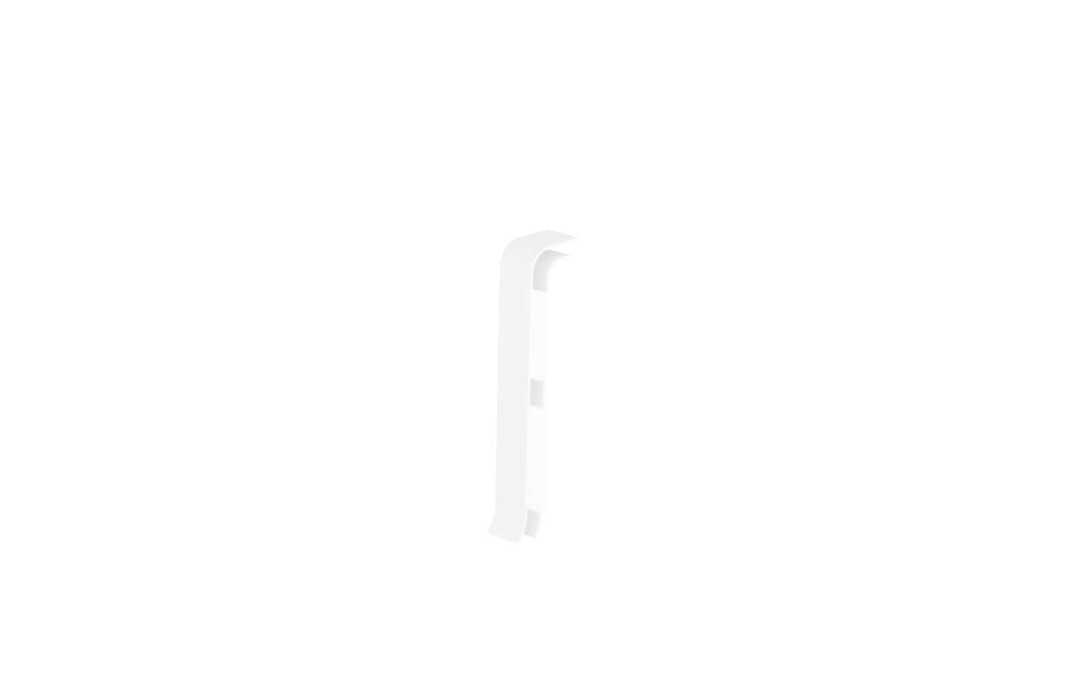 Kabellist - 4 stk endest hvit pvc 601