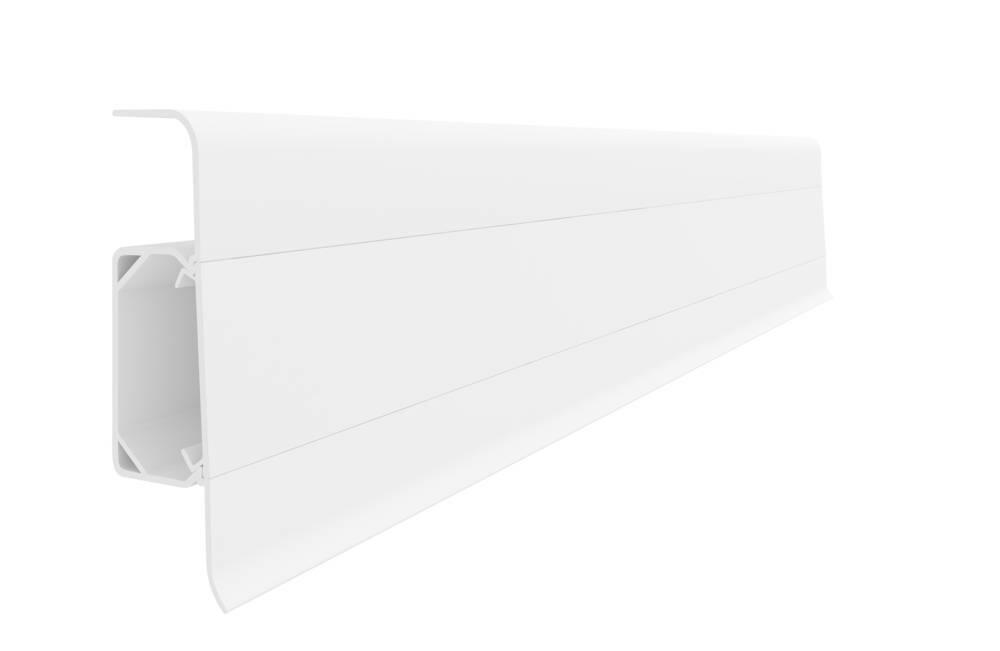 22x67x2500 Kabellist - fotlist hvit pvc 601