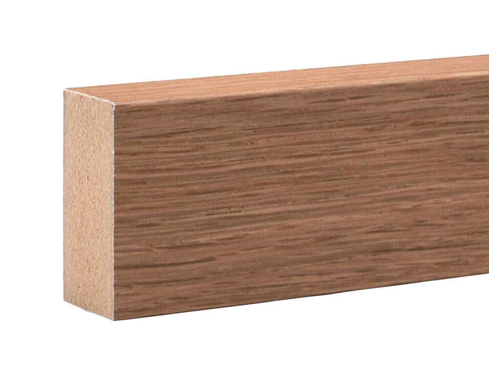 Rindalslist spileplate 60 cm MDF strukturfoliert lakkert eik 22x45x2400