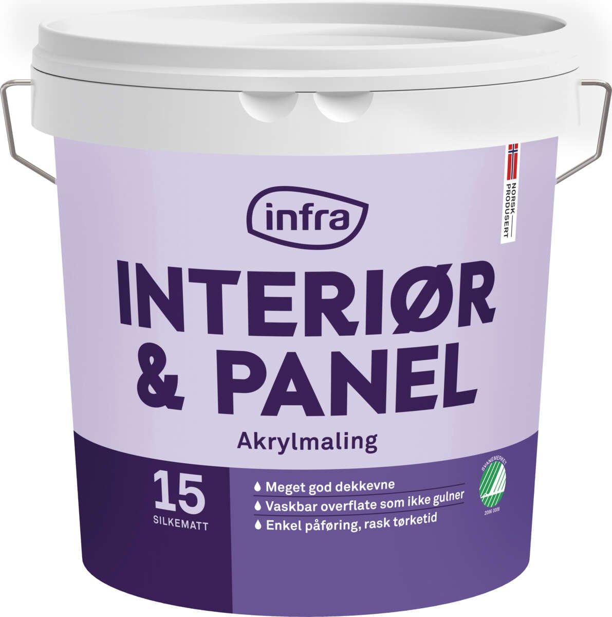 Infra Tre&Panel 15/silkematt interiørmaling