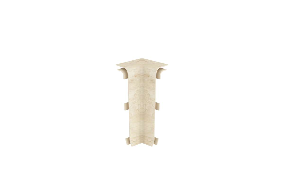 Kabellist - 2 stk innv hjørne pvc eik 606