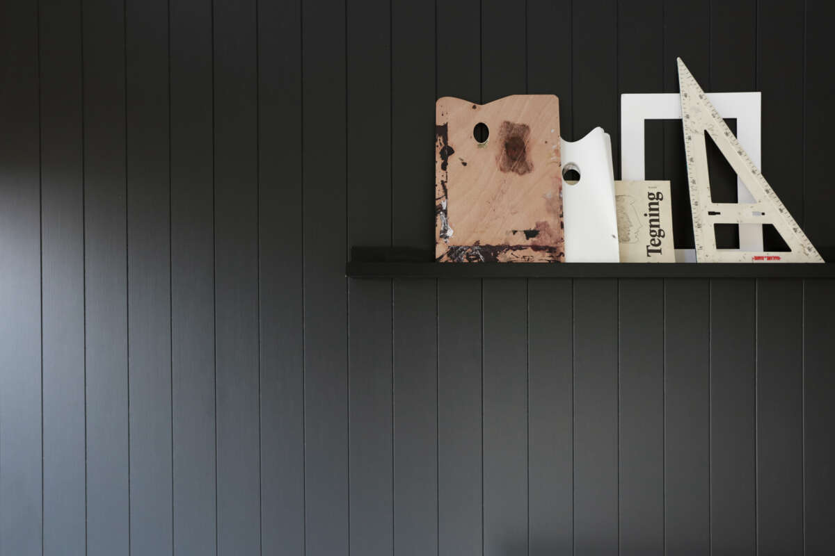 Huntonit Fas 6 bord vegg Dempet Sort