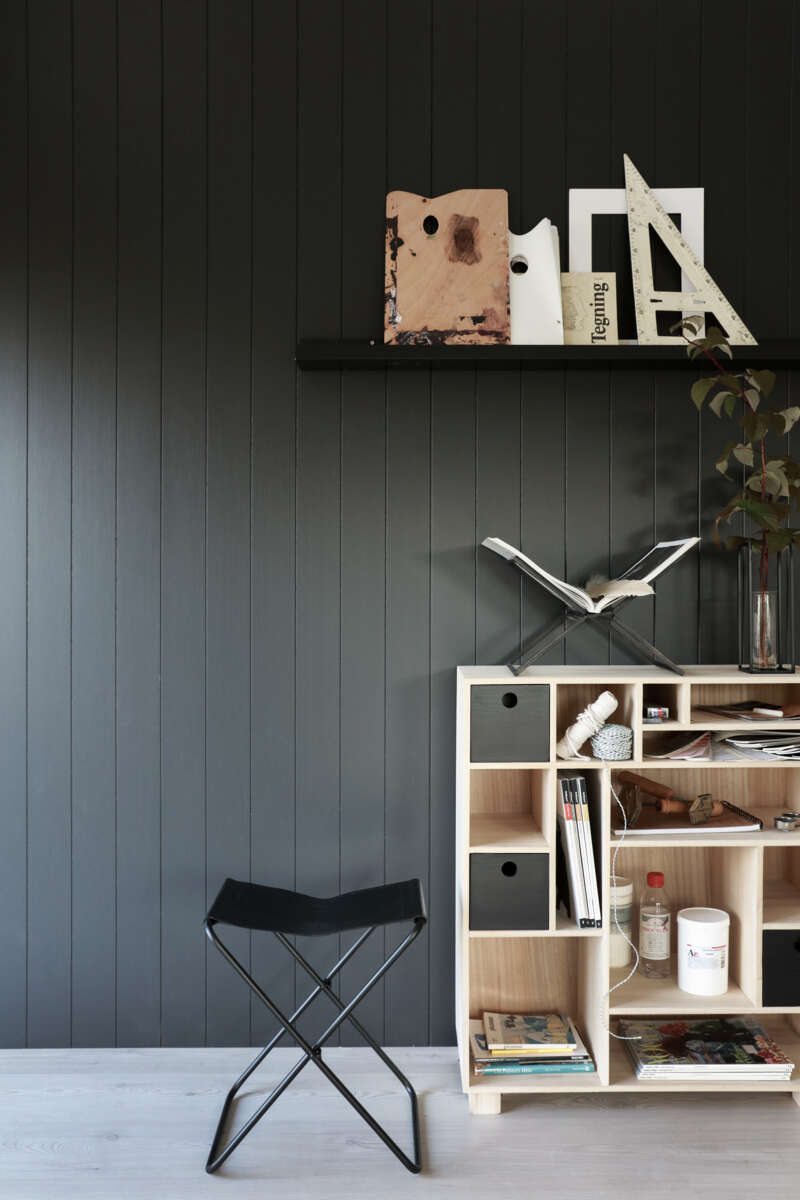 Huntonit Fas 6 bord vegg Dempet Sort