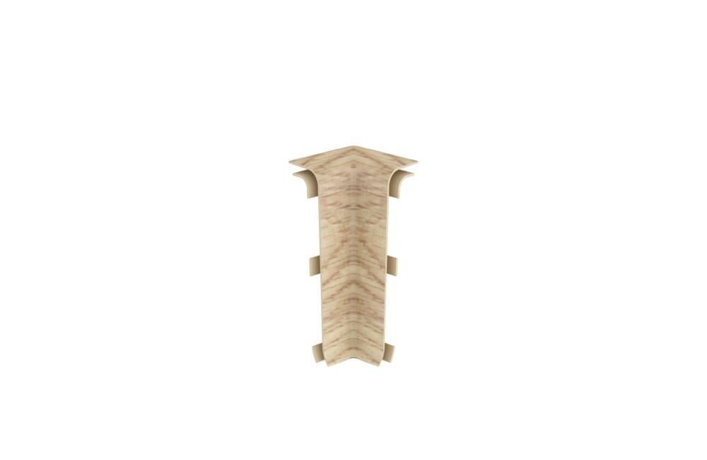 Kabellist - 2 stk innv hjørne pvc eik 607