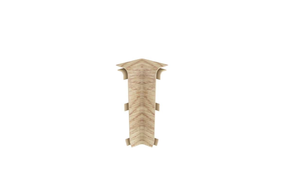 Kabellist - 2 stk innv hjørne pvc eik 607