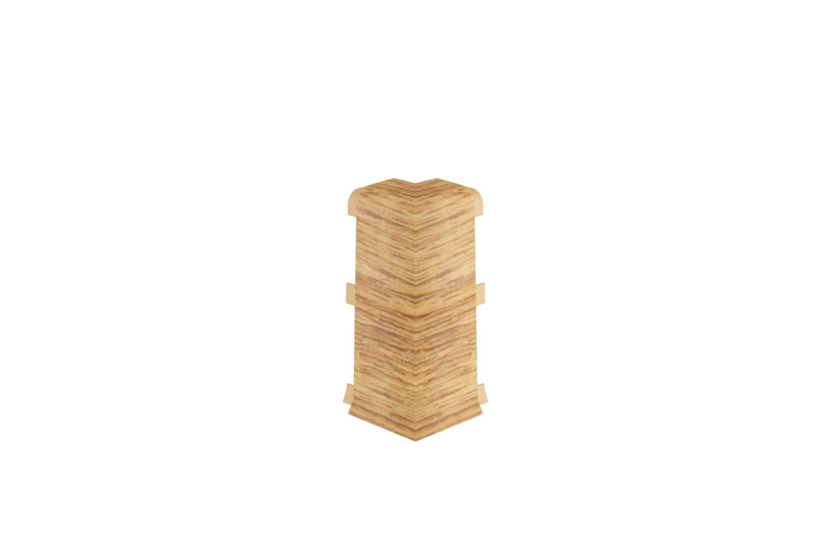 Kabellist - 2 stk utv hjørne pvc eik 608