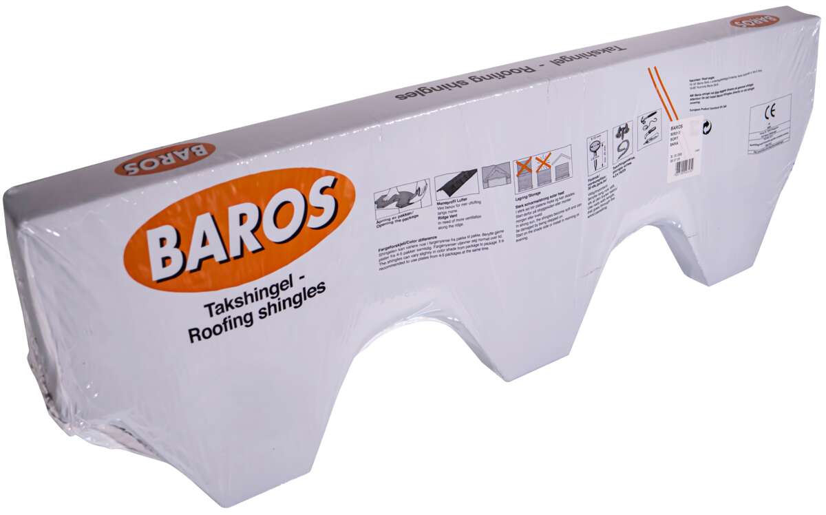 Baros skrå takshingel