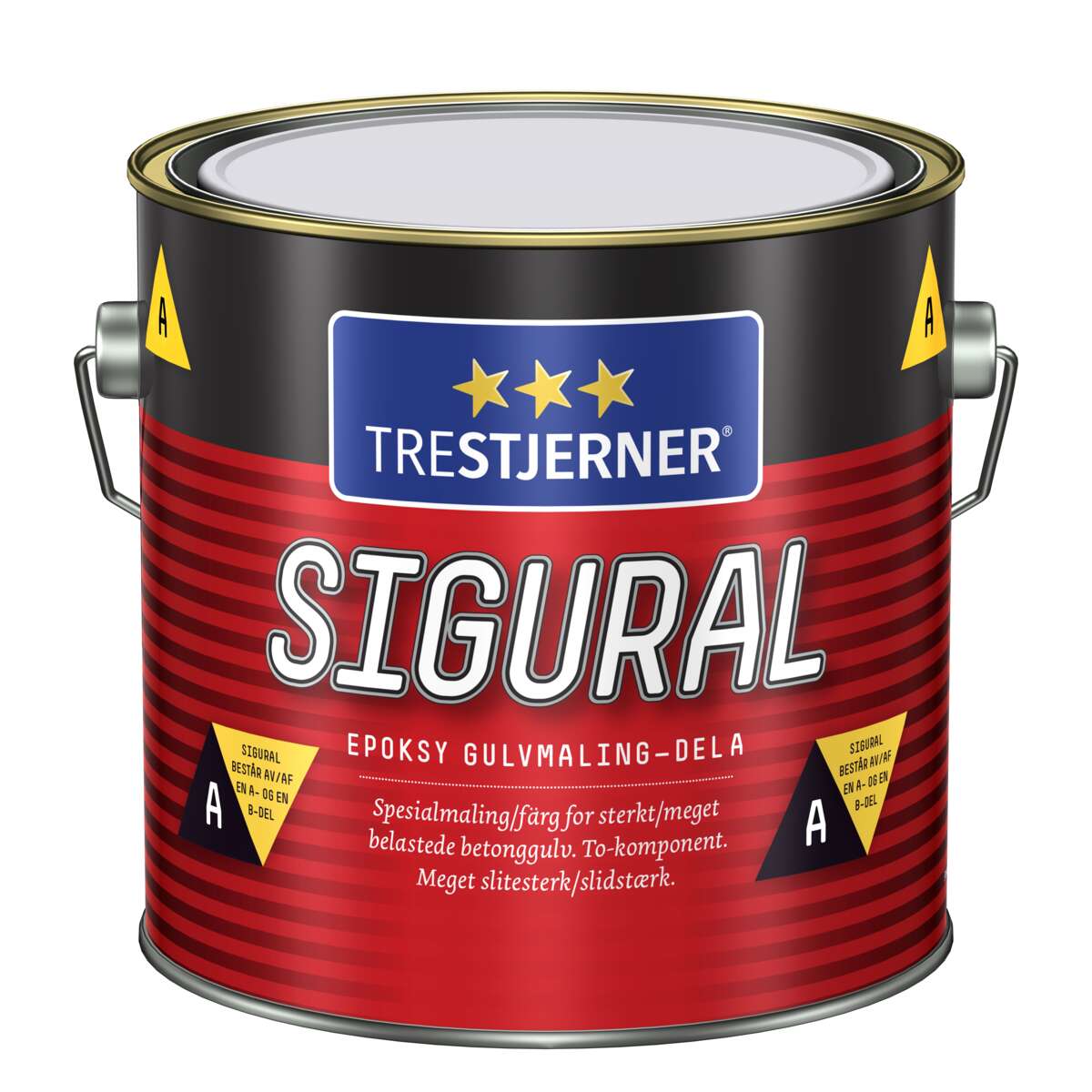 TreStjerner Sigural epoxy grunning gulvmaling