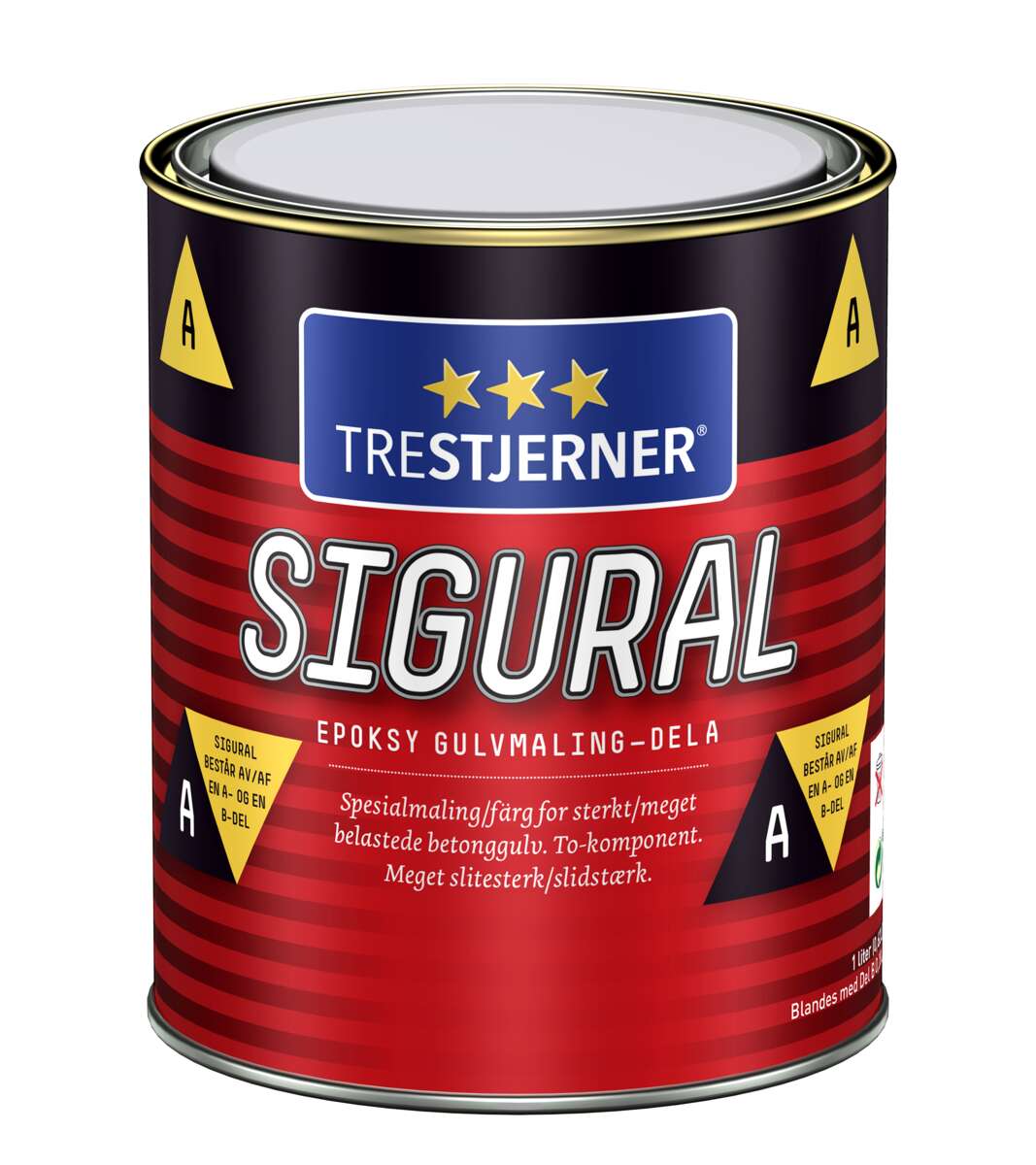 TreStjerner Sigural epoxy del A gulvmaling