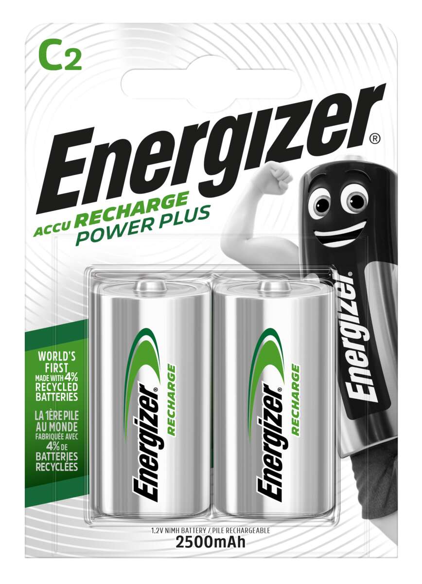 Energizer® AccuRecharge C-batterier